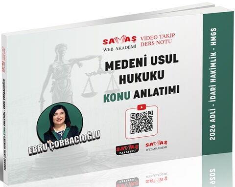 Savaş Yayınları Adli-İdari Hakimlik HMGS Medeni Usul Hukuku Konu Anlatımı