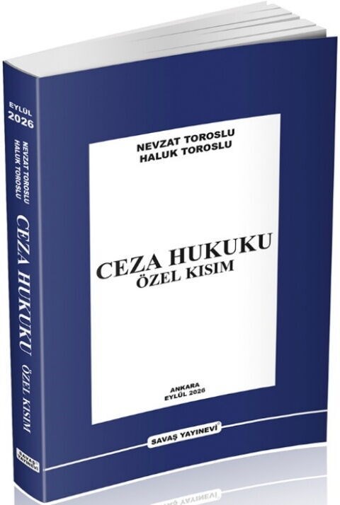 Savaş Yayınları Ceza Hukuku Özel Kısım