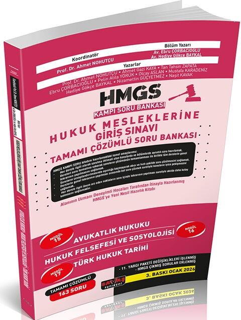 Savaş Yayınları HMGS Kampı Avukatlık Hukuku Hukuk Felsefesi ve Sosyolojisi Türk Hukuk Tarihi Soru Bankası