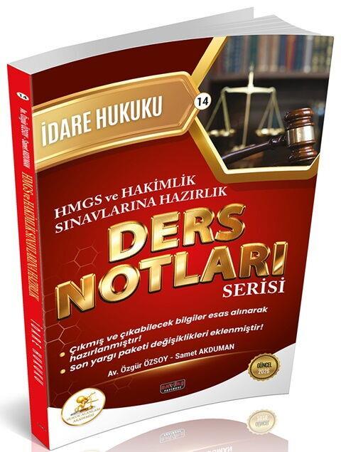 Savaş Yayınları HUKAL HMGS HAKİMLİK İdare Hukuku Ders Notları