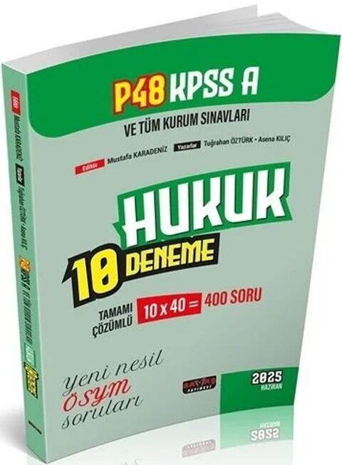 Savaş Yayınları KPSS A Grubu P48 Hukuk 10 Deneme Çözümlü
