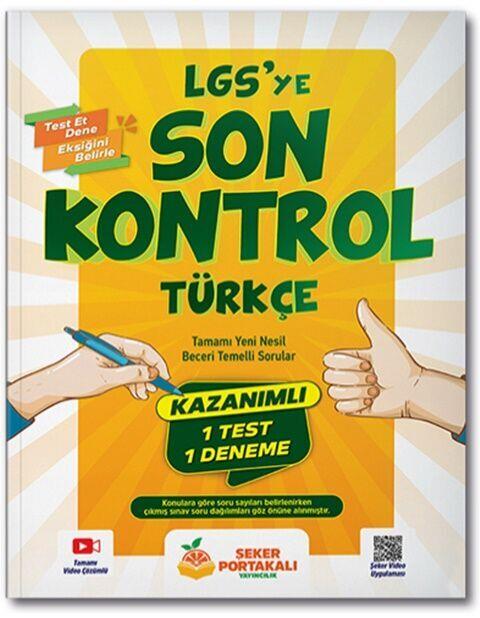 Şeker Portakalı Yayınları 8. Sınıf LGS ye Son Kontrol Türkçe