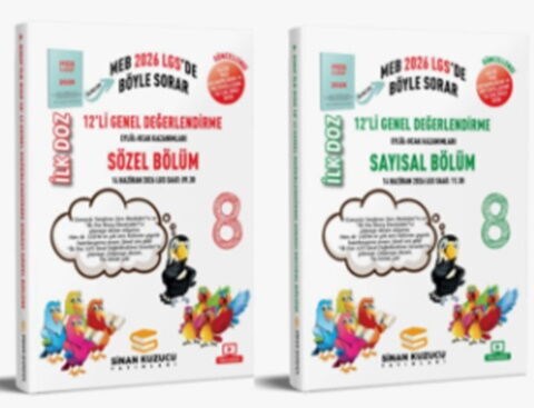 Sinan Kuzucu 2026 8. Sınıf İlk Doz 12 li Değerlendirme Sınav Seti