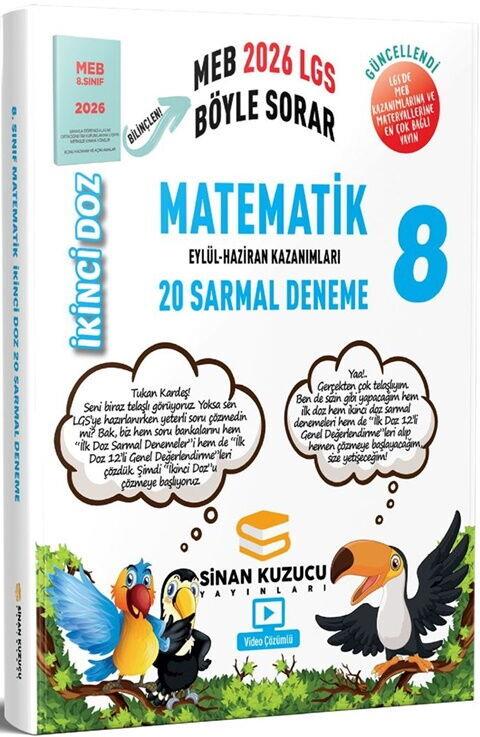 Sinan Kuzucu 2026 8. Sınıf Matematik İkinci Doz Sarmal Branş Denemeleri