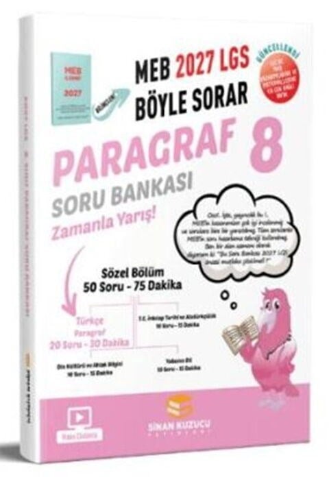 Sinan Kuzucu 2027 8. Sınıf Paragraf Soru Bankası