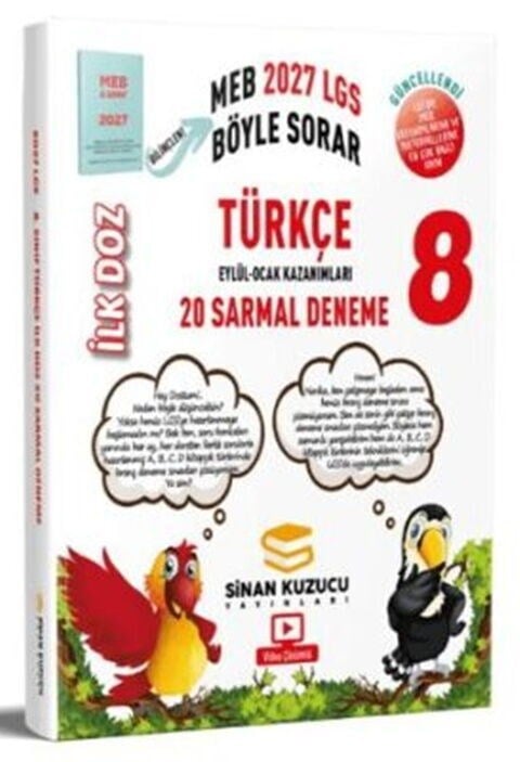Sinan Kuzucu 2027 8. Sınıf Türkçe İlk Doz 20 Sarmal Deneme