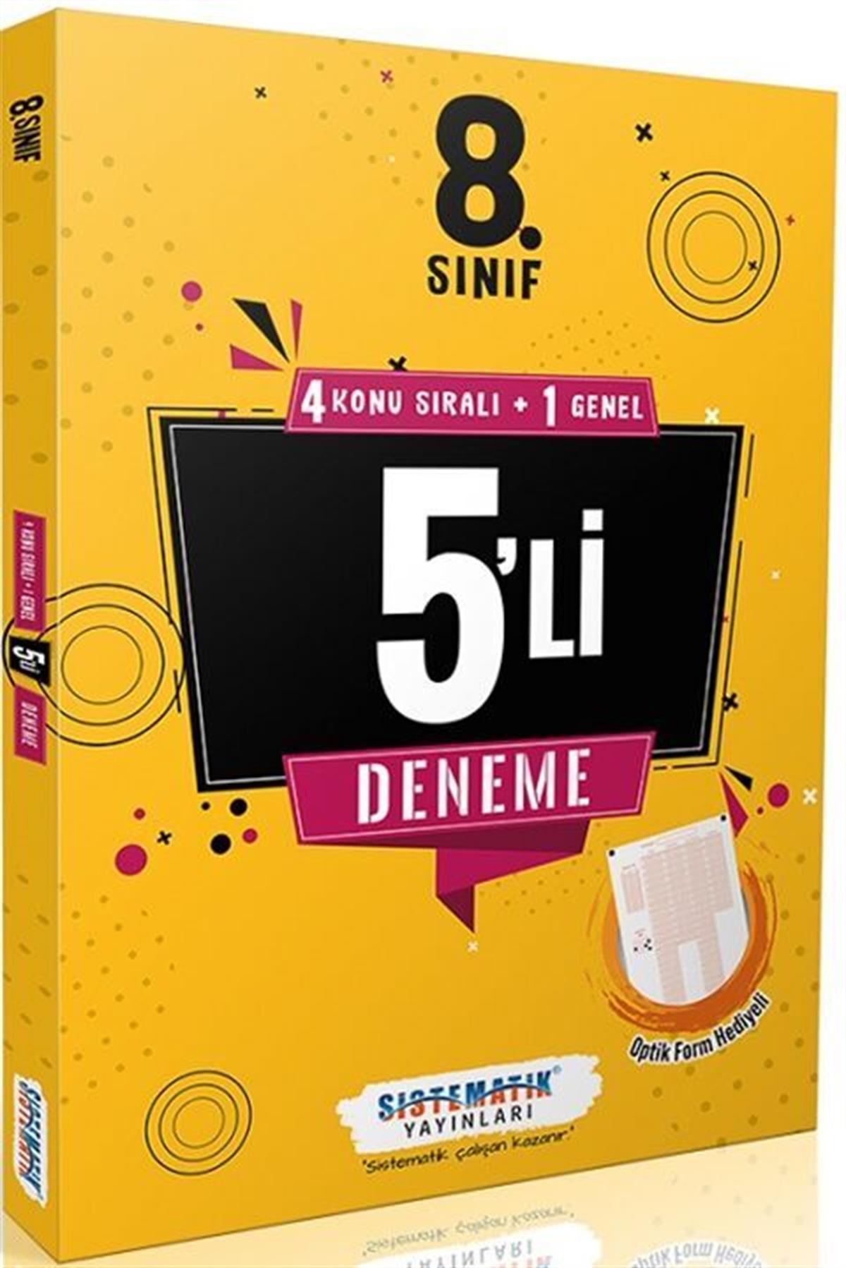 Sistematik Yayınları 8. Sınıf Tüm Dersler 5 li Deneme
