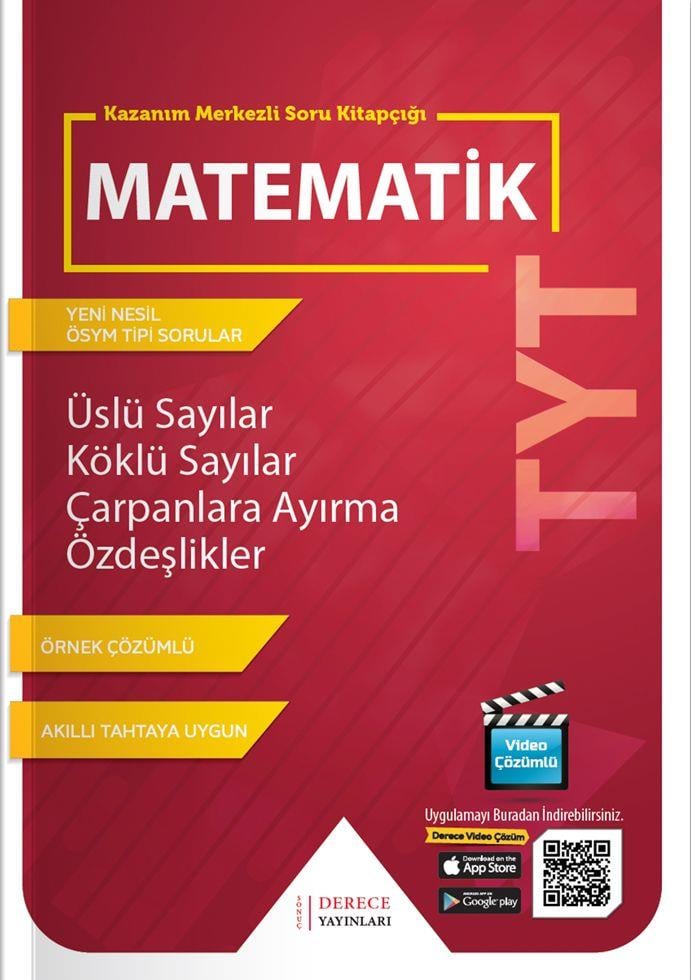Sonuç Derece Yayınları TYT Üslü Köklü Sayılar Çarpanlara Ayırma Özdeşlikler