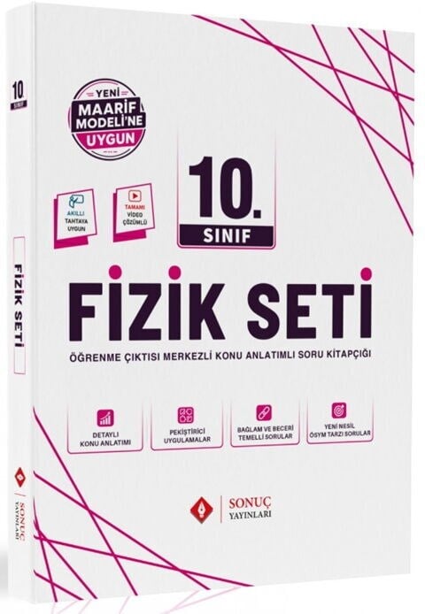 Sonuç Yayınları 10. Sınıf Fizik Maarif Modele Uygun Soru Bankası Modüller Set