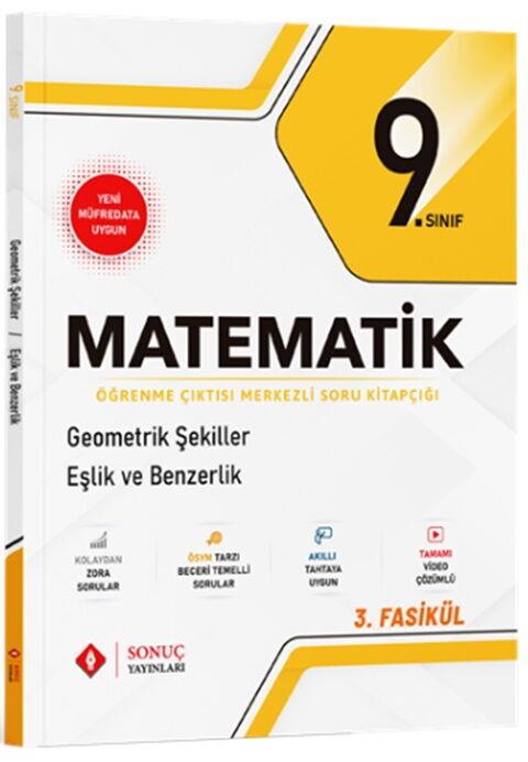 Sonuç Yayınları 9. Sınıf Matematik Geometrik Şekiller Eşlik ve Benzerlik Soru Kitapçığı