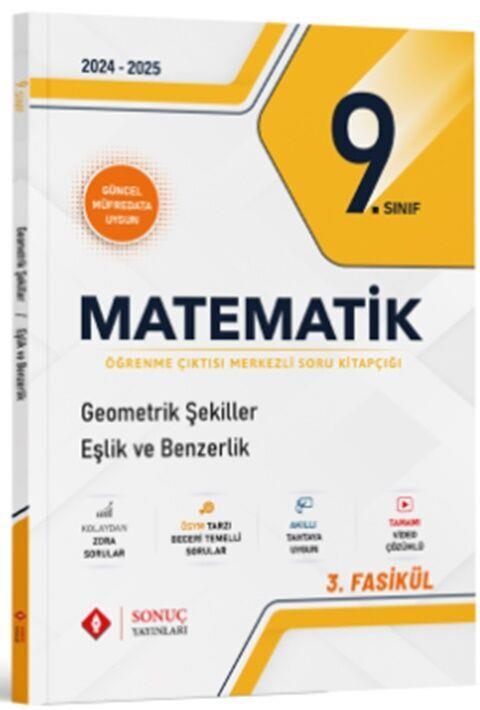 Sonuç Yayınları 9. Sınıf Matematik Geometrik Şekiller Eşlik ve Benzerlik Soru Kitapçığı