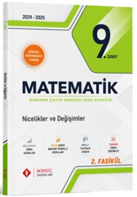 Sonuç Yayınları 9. Sınıf Matematik Nicelikler Ve Değişimler Soru Kitapçığı