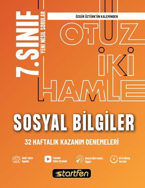 Startfen Yayınları 7. Sınıf Sosyal Bilgiler 32 Haftalık Kazanım Denemeleri