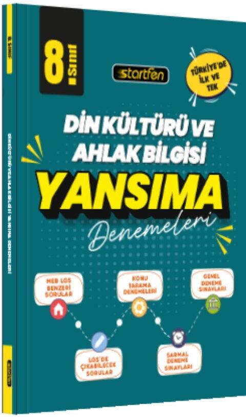 Startfen Yayınları 8. Sınıf Din Kültürü ve Ahlak Bilgisi Yansıma Denemeler