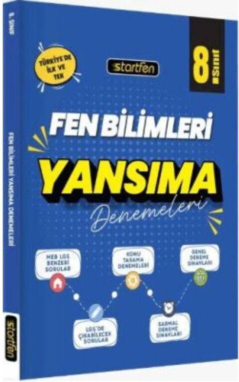 Startfen Yayınları 8. Sınıf Fen Bilimleri Yansıma Denemeleri