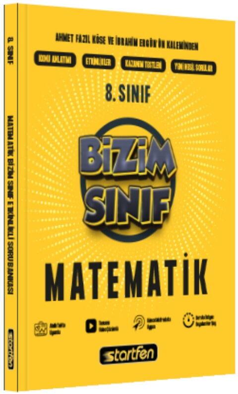 Startfen Yayınları 8. Sınıf Matematik Bizim Sınıf Etkinlikli Soru Bankası
