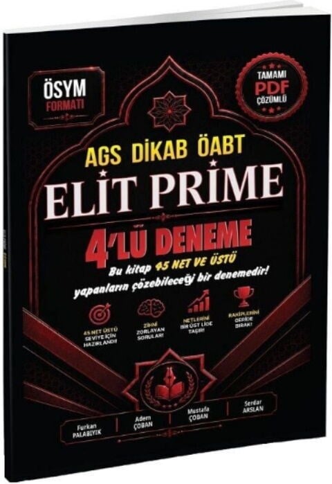 Tahayyül Yayınları ÖABT MEB AGS DİKAB Din Kültürü Öğretmenliği ELİT PRİME 4 Deneme