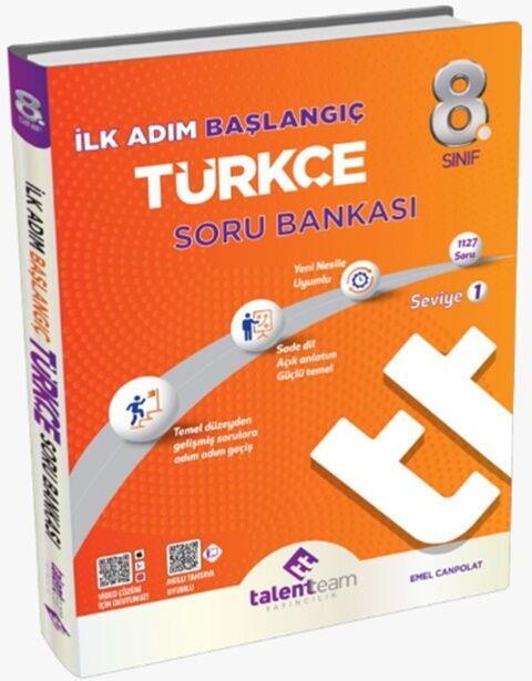 Talentteam Yayınları 8. Sınıf Türkçe İlk Adım Başlangıç Soru Bankası