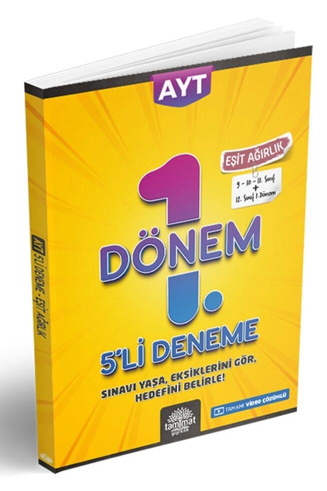 Tammat Yayıncılık AYT Eşit Ağırlık 1. Dönem 5 li Deneme