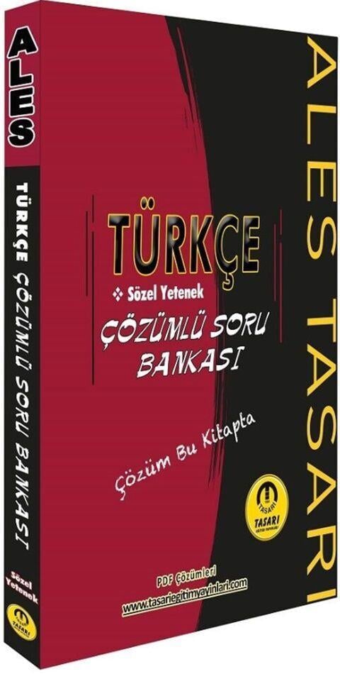 Tasarı Yayınları ALES Türkçe Sözel Yetenek Soru Bankası Çözümlü