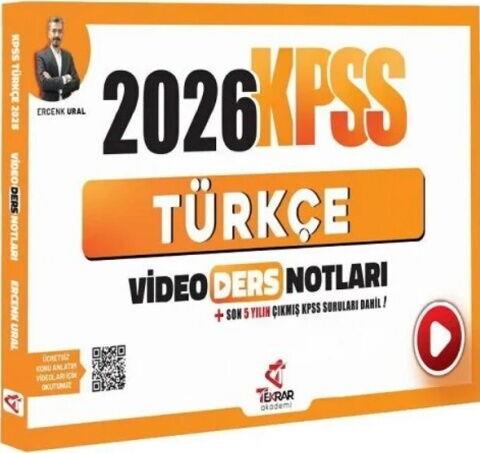 Tekrar Akademi 2026 KPSS Türkçe Video Ders Notları