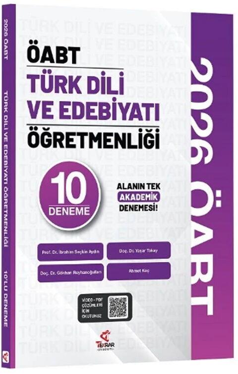 Tekrar Akademi 2026 ÖABT MEB AGS Türk Dili ve Edebiyatı Öğretmenliği 10 Deneme