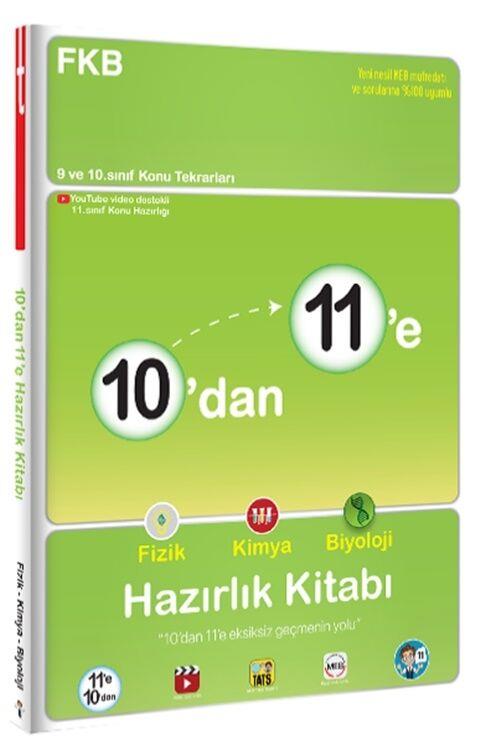 Tonguç Akademi 10 dan 11 e Fizik Kimya Biyoloji Hazırlık Kitabı