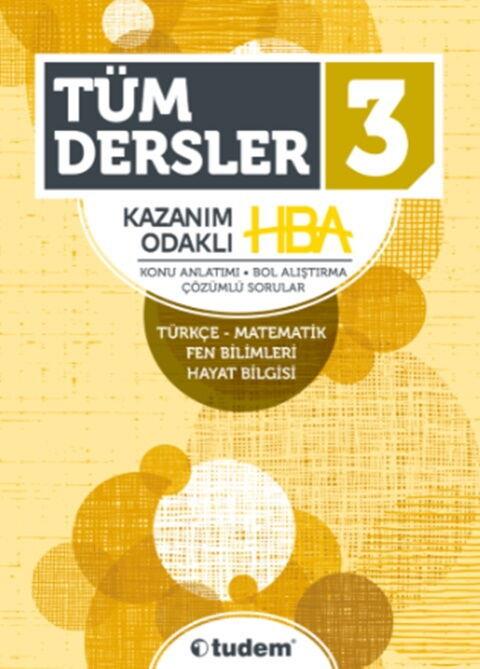Tudem Yayınları 3. Sınıf Tüm Dersler Kazanım Odaklı HBA