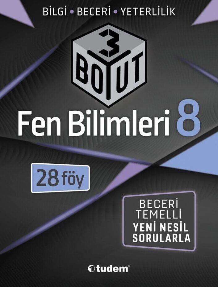 Tudem Yayınları 8. Sınıf Fen Bilimleri 3 Boyut 28 li Föy