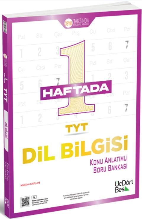 ÜçDörtBeş Yayınları TYT 1 Haftada Dil Bilgisi Konu Anlatımlı Soru Bankası