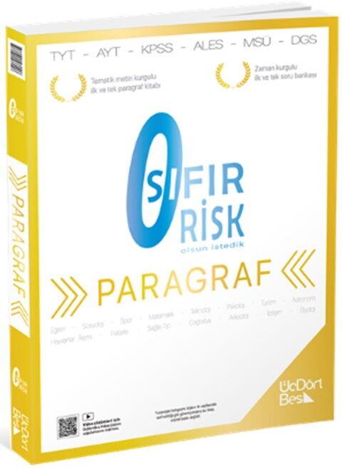 ÜçDörtBeş Yayınları Paragraf Sıfır Risk