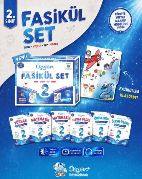 Üçgen Yayıncılık 2. Sınıf Beceri Temelli İlkokul Yoculuğu Fasikül Set
