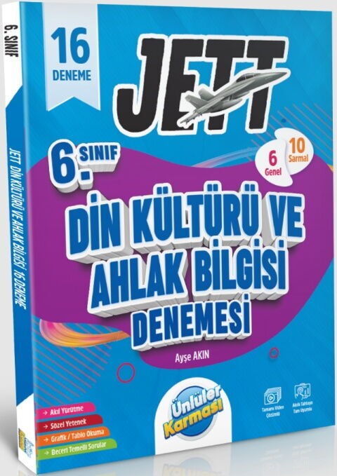 Ünlüler Karması 6. Sınıf Din Kültürü ve Ahlak Bilgisi JETT 16 lı Branş Denemeleri