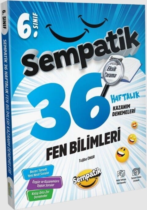 Ünlüler Karması 6. Sınıf Fen Bilimleri Sempatik 36 Haftalık Kazanım Denemeleri