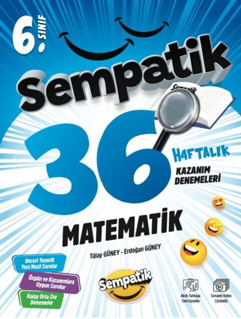 Ünlüler Karması 6. Sınıf Matematik Sempatik 36 Haftalık Kazanım Denemeleri