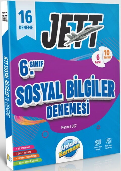 Ünlüler Karması 6. Sınıf Sosyal Bilgiler JETT 16 lı Branş Denemeleri