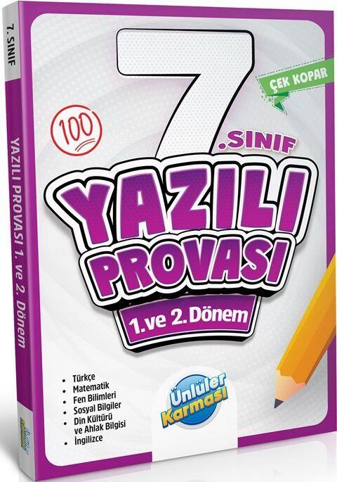 Ünlüler Karması 7. Sınıf Yazılı Provası 1. ve 2. Dönem