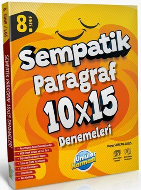 Ünlüler Karması 8. Sınıf Paragraf Sempatik 10 x 15 Deneme