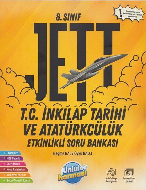 Ünlüler Karması 8. Sınıf T.C. İnkılap Tarihi ve Atatürkçülük JETT Etkinlikli Soru Bankası