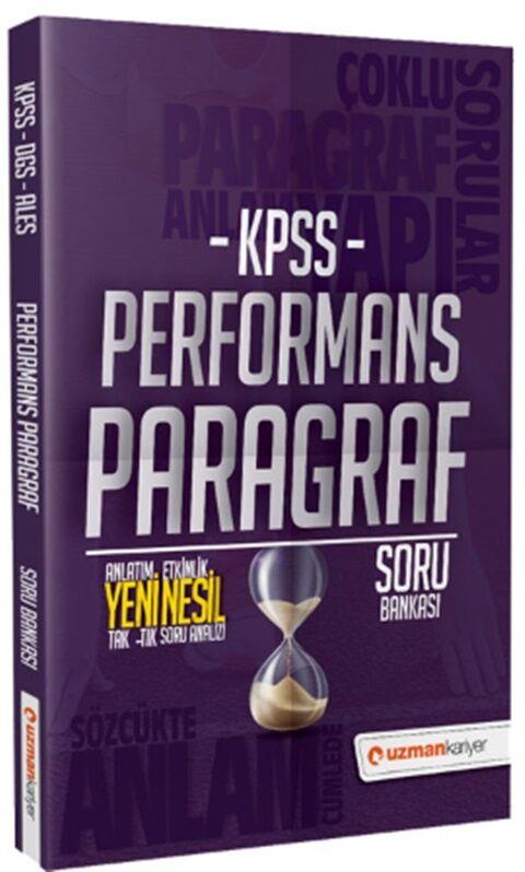 Uzman Kariyer KPSS DGS ALES Performans Paragraf Soru Bankası