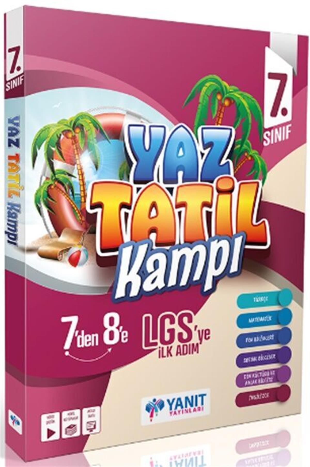 Yanıt Yayınları 7. Sınıf Yaz Tatil Kitabı Kampı