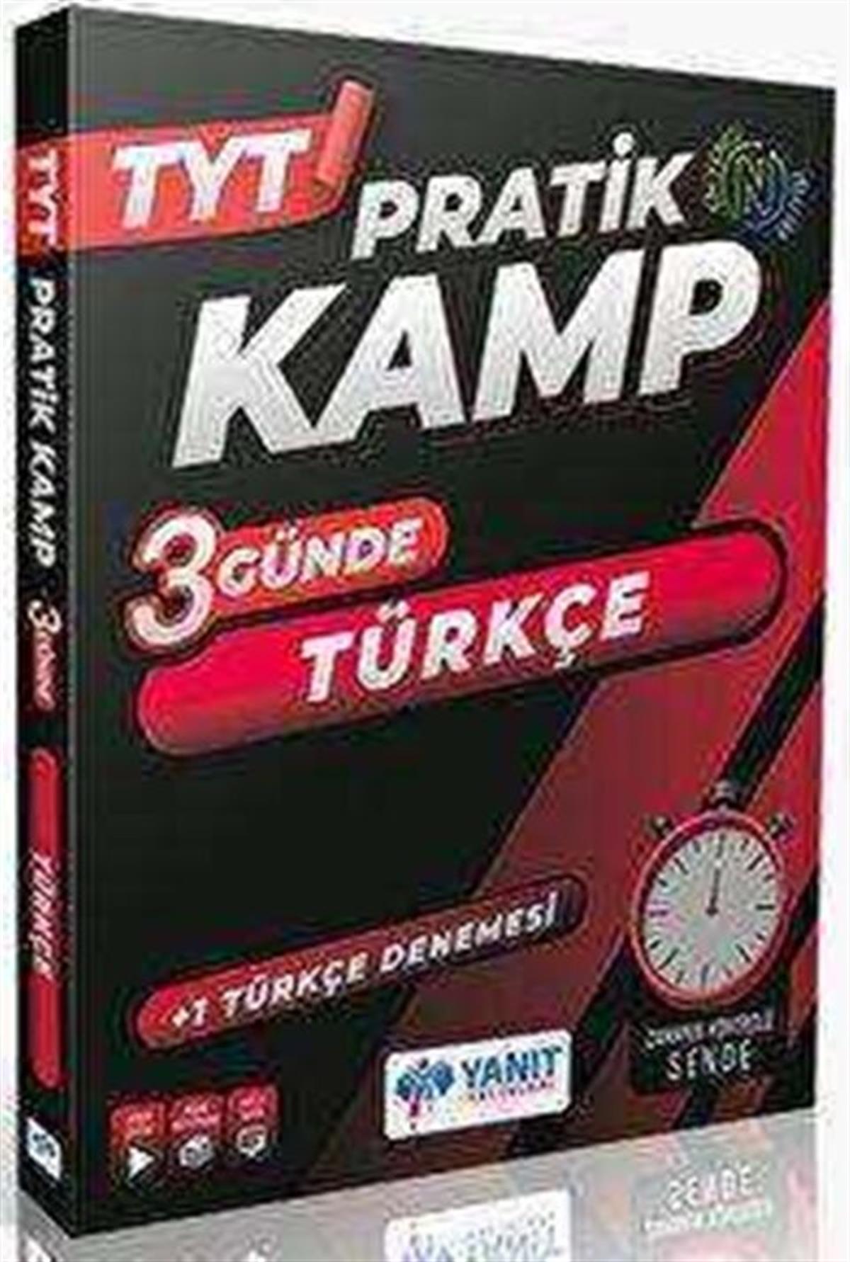 Yanıt Yayınları TYT 3 Günde Türkçe Pratik Kamp