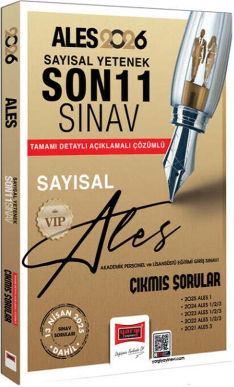 Yargı Yayınları 2026 ALES VIP Sayısal Yetenek Son 11 Sınav Çıkmış Sorular