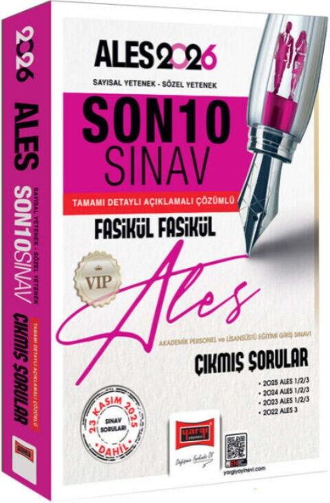 Yargı Yayınları 2026 ALES VIP Son 10 Sınav Fasikül Fasikül Çıkmış Sorular