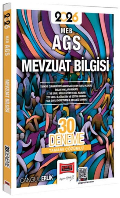 Yargı Yayınları 2026 MEB AGS Mevzuat Bilgisi Tamamı Çözümlü 30 Deneme