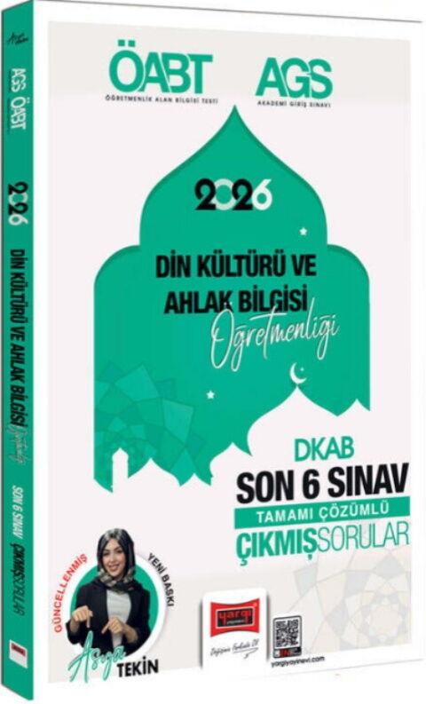 Yargı Yayınları 2026 MEB AGS ÖABT Din Kültürü ve Ahlak Bilgisi Öğretmenliği Son 6 Sınav Çıkmış Sorular