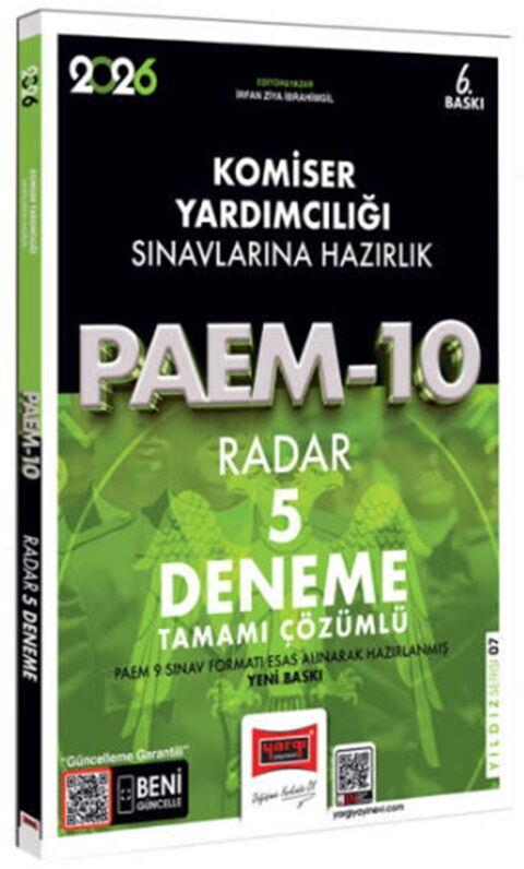 Yargı Yayınları 2026 PAEM Komiser Yardımcılığı Sınavlarına Hazırlık Radar 5 Deneme
