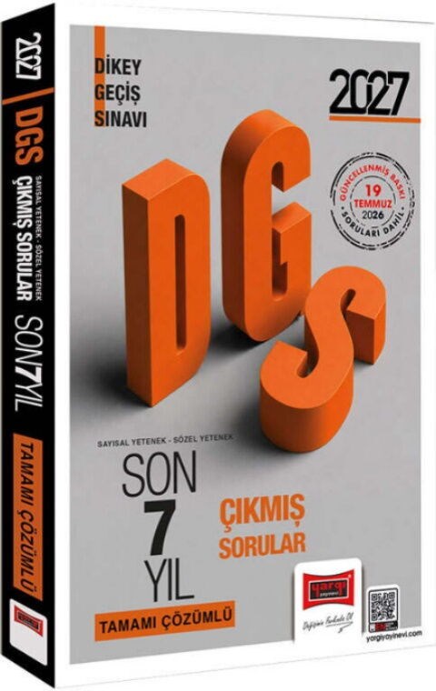 Yargı Yayınları 2027 DGS Sayısal Sözel Yetenek Tamamı Çözümlü Son 7 Yıl Çıkmış Sorular