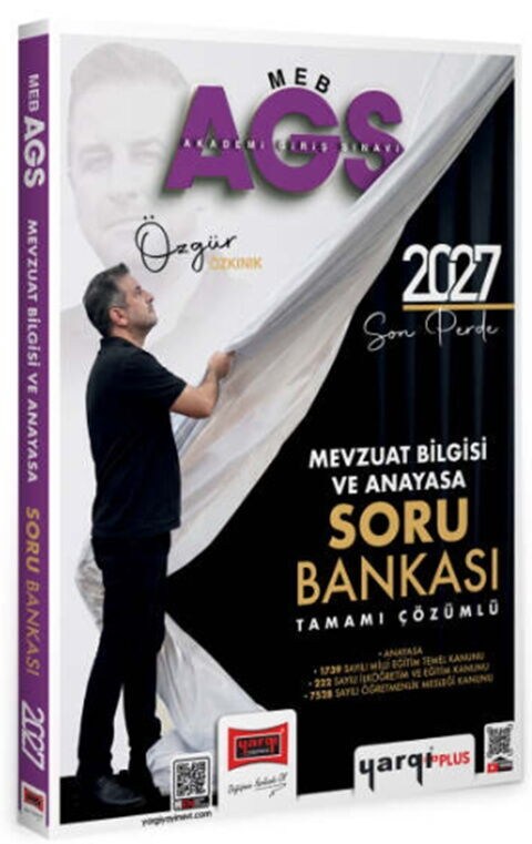 Yargı Yayınları 2027 MEB AGS Mevzuat Bilgisi ve Anayasa Tamamı Çözümlü Soru Bankası
