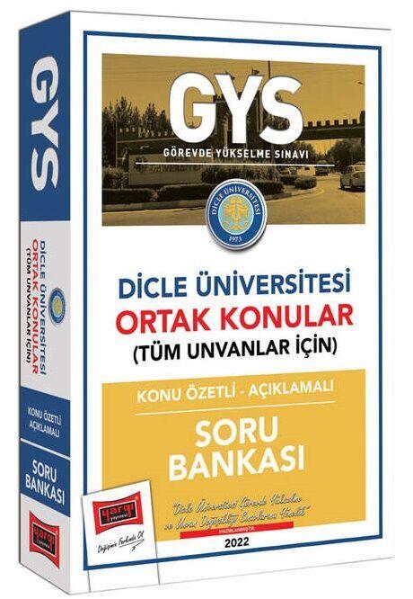 Yargı Yayınları Dicle Üniversitesi GYS Konu Özetli Açıklamalı Soru Bankası